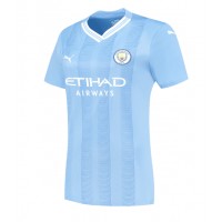 Fotbalové Dres Manchester City Jeremy Doku #11 Dámské Domácí 2023-24 Krátký Rukáv
